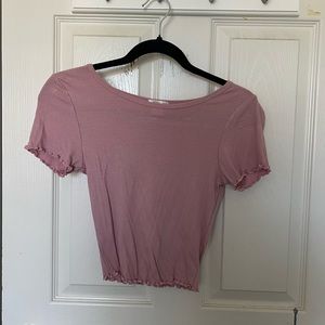 Pink crop top
